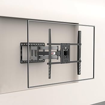 Soporte doble brazo colocado sobre muro de concreto