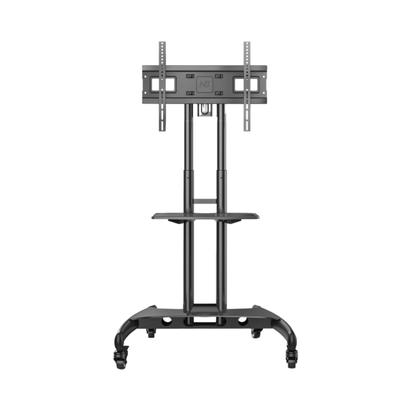 Soporte Móvil de Pantalla 32"-75" con Ruedas | Altura Ajustable | Carga 45.5 kg