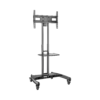 Soporte Móvil de Pantalla 32"-75" con Ruedas | Altura Ajustable | Carga 45.5 kg