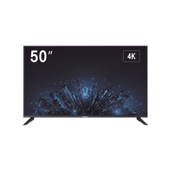 Monitor LED 4K de 50" / 3 Entradas HDMI / Compatible con Montaje VESA (200 X 200) / Bocinas Integradas / Uso 24/7 Monitor LED Hikvision 50" 4K UHD | Operación 24/7 | Bisel Ultra Estrecho