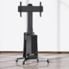 MONTAJE DE PISO MOVIL PARA PANTALLAS 55-80IN AJUSTABLE MOTORIZADO Soporte Móvil Motorizado para Pantalla 55"-80" | EPCOM G85NB | Carga 45.5 kg