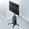 MONTAJE DE PISO MOVIL PARA PANTALLAS 55-80IN AJUSTABLE MOTORIZADO Soporte Móvil Motorizado para Pantalla 55"-80" | EPCOM G85NB | Carga 45.5 kg