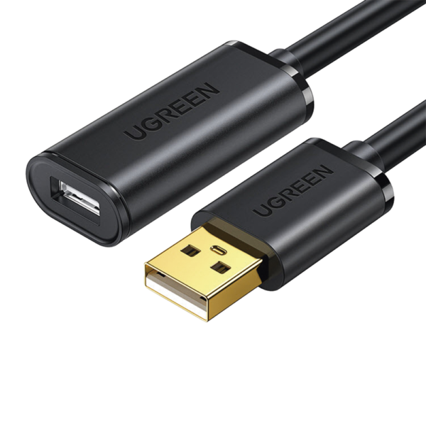 10321-AD-1-l.png Cable de Extensión Activo USB 2.0 / 10 Metros / Macho-Hembra / Booster individual FE1.1S incorporado / Velocidad de hasta 480 Mbps / Ideal para impresoras, consolas , Webcam, etc.