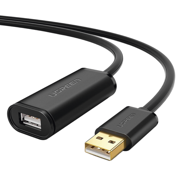 10321-l.png Cable de Extensión Activo USB 2.0 / 10 Metros / Macho-Hembra / Booster individual FE1.1S incorporado / Velocidad de hasta 480 Mbps / Ideal para impresoras, consolas , Webcam, etc.