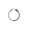 Cable Adaptador/Divisor de Audio de 3.5mm Macho a 2 Terminales de 3.5mm Hembra / 25 cm de Longitud / Cable TPE / Color Negro