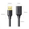 30127-AD-7-l.png Cable Extensor USB 3.0 / 3 Metros / Macho-Hembra / 5 Gbps / Ultra Durabilidad / Núcleo de cobre estañado 28/22 AWG / Blindaje interior múltiple / Ideal para teclado, mouse , etc.