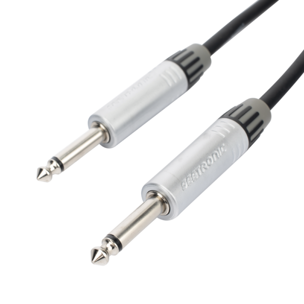 CMCPSPSL3M-l.png Cable de Audio | Plug 1/4 in a Plug 1/4 in Stereo | Carcasa Cromada | Conectores Seetronic | Longitud 3m