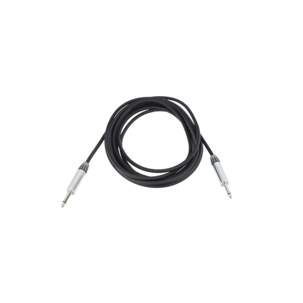 CMCPSPSL5M-l.png Cable de Audio | Plug 1/4 in a Plug 1/4 in Stereo | Carcasa Cromada | Conectores Seetronic | Longitud 5m