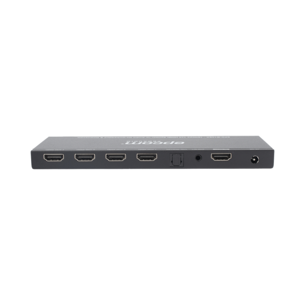 Splitter HDMI 1x4 | 1 Entrada a 4 salidas (Simultaneas) | 4K@60Hz | Extractor de Audio | Down Scaler | HDR  4:4:4 | EDID | 18Gbps