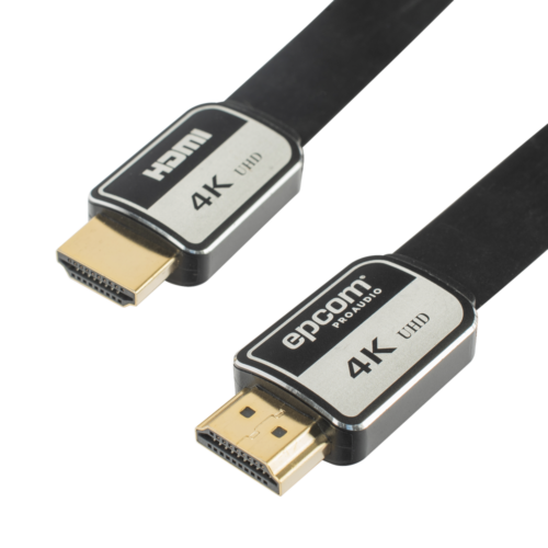 Cable HDMI de 3 Metros (9.84 Pies) | Alta Definición | Versión 2.0 | Alta Velocidad 18Gbps | 4K@60Hz | Conectores Chapados en Oro | Tipo Plano