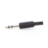Conector macho de 6,3 mm con funda de plastico (estereo)