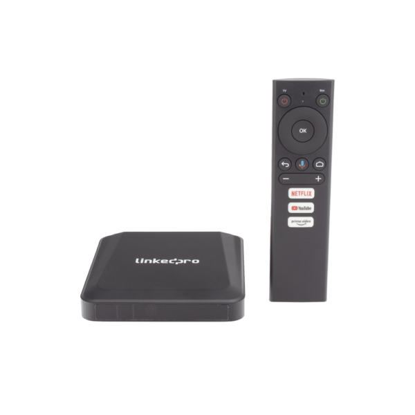 LP1TVBOX-AD-4-l.png STB 4K Android con Google TV / Alto Rendimiento / Conexión Wi-Fi y por Cable / Control Remoto Bluetooth / Salida HDMI / APP Hik Connect Pre-instalada / Software de Gestion para ISPs/ Para modo desarrollador leer la nota en la descripcion