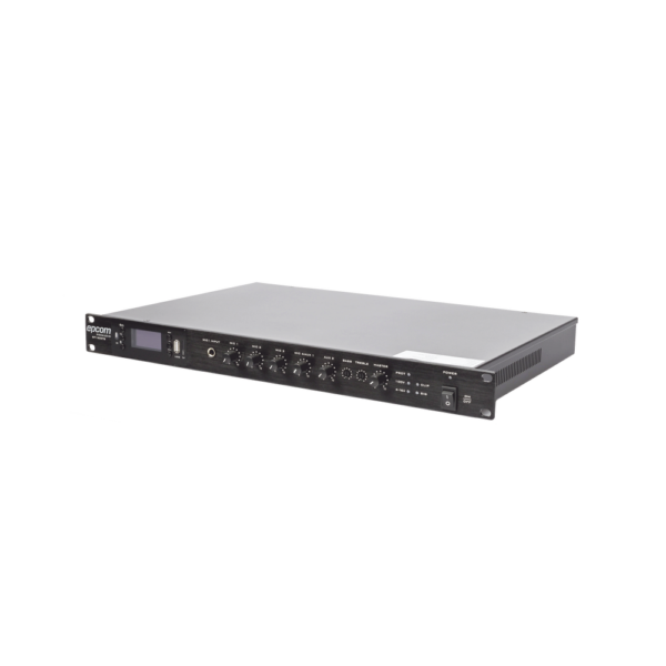 SF120DTB-AD-2-l.png Amplificador Mezclador | 120W RMS | Sistema 100V y Baja Impedancia | MP3 | Tuner | Bluetooth | Música ambiental y Voceo