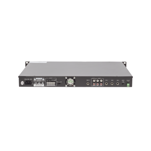 SF120DTB-AD-3-l.png Amplificador Mezclador | 120W RMS | Sistema 100V y Baja Impedancia | MP3 | Tuner | Bluetooth | Música ambiental y Voceo