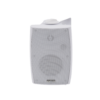 SF774HW-AD-1-l.png Altavoz de Pared de 2 vías | Woofer 4in + 1.5in | 2.5W - 20W | Para Sistemas 70/100V y 8 ohms | Material ABS | Rejilla y Bracket de Metal | Color Blanco