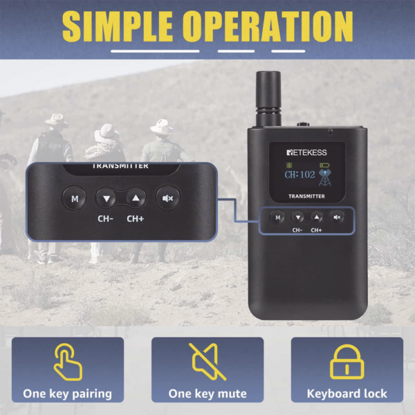 TT125-AD-1-l.png Kit para guía turístico de 1 transmisor y 10 receptores