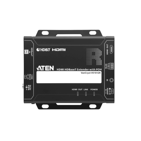 VE1812R-AD-3-l.png Extensor HDMI HDBaseT Unidad receptora VE1812