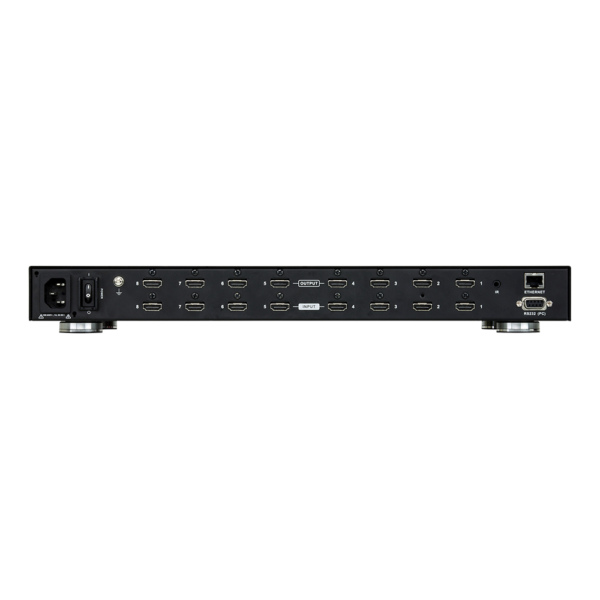 VM5808H-AD-1-l.png Switch de matriz HDMI | 8x8 | con escalador | Compatible con videowall | Seamless Switch™ | IR | RS-232 | Ethernet