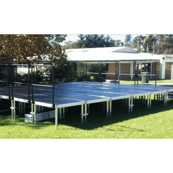 Tarima Modular para Escenario | 2m x 1m | Aluminio con Superficie Antideslizante