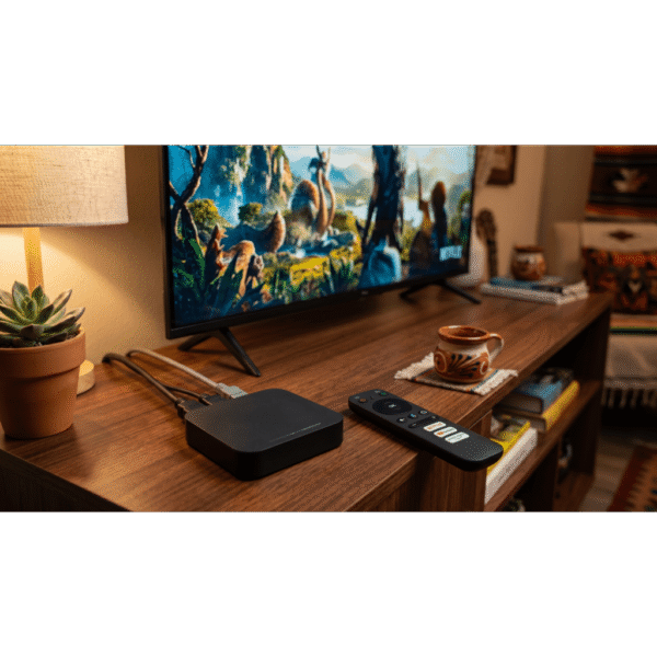 adicional_3S1000-28.png STB 4K Android con Google TV / Alto Rendimiento / Conexión Wi-Fi y por Cable / Control Remoto Bluetooth / Salida HDMI / APP Hik Connect Pre-instalada / Software de Gestion para ISPs/ Para modo desarrollador leer la nota en la descripcion
