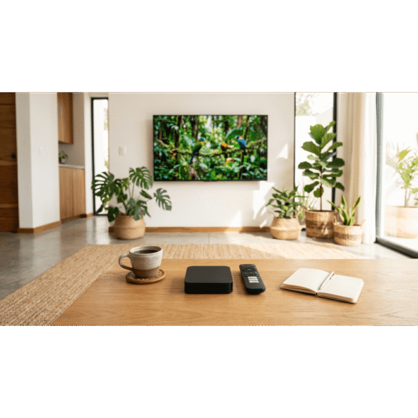 adicional_5S1000-5.png STB 4K Android con Google TV / Alto Rendimiento / Conexión Wi-Fi y por Cable / Control Remoto Bluetooth / Salida HDMI / APP Hik Connect Pre-instalada / Software de Gestion para ISPs/ Para modo desarrollador leer la nota en la descripcion