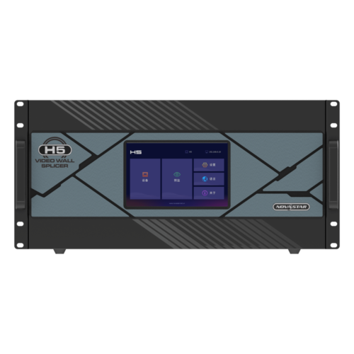 portada_0S1000-177.png NovaStar H5N / Video Wall Splicer / Procesador Video Wall 5U / Modular Plug-in / 10 Slots Entrada / 3 Slots Salida / 48 Capas / 62.4 Millones de Píxeles / FPGA Hardware / 4K HDR10 / Web Control / Redundancia