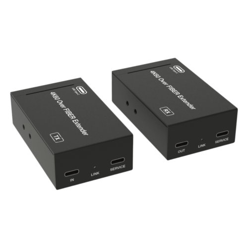 Extensor USB-C 4K60 sobre fibra única hasta 10 km