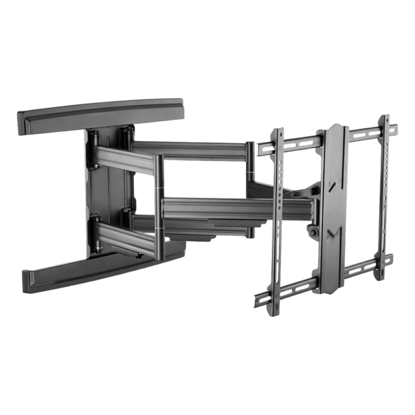 Soporte de Pared Articulado para Pantallas 37" a 85" / Extensión 800 mm / Capacidad de Carga 69.9 kg / Gestión Integrada de Cables / Patrones VESA Múltiples / Inclinación con Bloqueo