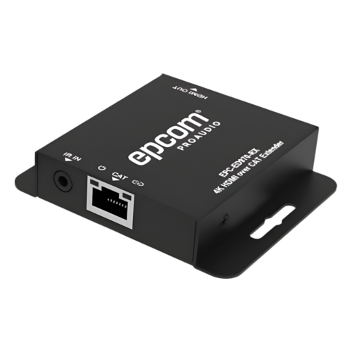 Receptor HDMI Extensor | Compatible con EPC-ED970-TX, EPC-SP914C70-TX y EPC-SP918C70-TX | Transmisión hasta 70 m en 1080p y 40 m en 4K30 | Soporte HDCP 1.4 y DVI 1.0 | Conexión CAT5E/CAT6 | Control IR Unidireccional | Puerto Loop HDMI