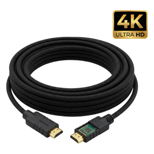 Cable HDMI Activo 4K a 60Hz | HDR, Triple Blindaje, K-Lock | CA-HM (20 mts / 66 ft)