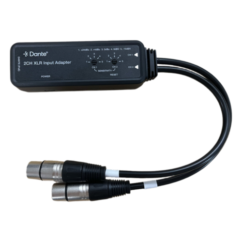 portada_0S1000-277.png Extensor de Audio Dante® | 2CH XLR Input Adapter | Entrada XLR Balanceada/No Balanceada 2 Canales | Salida Digital Dante® 2CH | Latencia Configurable 1, 2 o 5 ms | Ancho de Banda 100M | Compatible con HDMI 1.4 | Protección ESD IEC 61000-4-2