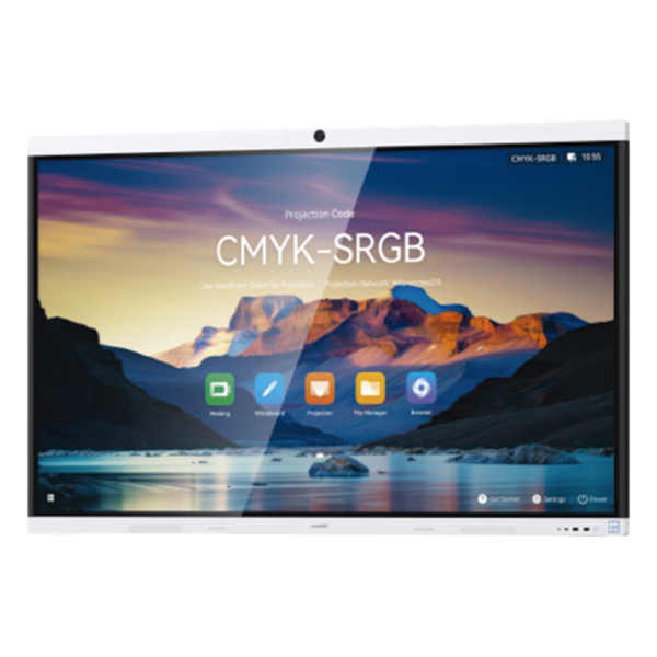 portada_0S1000-341.png HUAWEI IdeaHub B3, Pantalla interactiva para Colaboración Inteligente, 65", 4K UHD, Harmony, Wi-Fi 6, Seguimiento de Voz, BYOM, Administración desde la Nube Gratis, blanco Jade