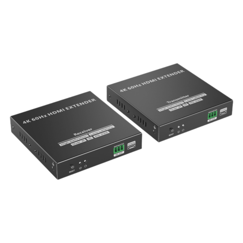 Kit Extensor HDMI para distancias de 120 metros | Soporta resolución 4K @60Hz | Cat 6, 6a y 7 | Salida Loop en el Tx para visualización local | Soporta control remoto del equi