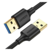 portada_0S1000-354.png Cable USB-A 3.0 a USB-A 3.0 / 3 Metros / Macho a Macho / Conector Niquelado / Núcleo de Cobre Estañado / Blindaje Múltiple / Velocidad 5Gbps / No Requiere Controlador / Compatible con USB 2.0 Y USB 1.1