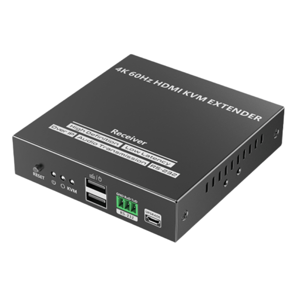portada_0S1000-360.png Receptor Compatible para Kit TT582-KVM |4K @60Hz | Cat 6, 6a y 7 | hasta 150 metros | Transmite el Video y Controla tu DVR vía USB a distancia