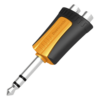 portada_0S1000-399.png Conector Estéreo | 1/4in - 2 x RCA hembra | Adaptador de Carcasa de Plastico |