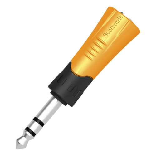 Conector Estéreo | 1/4in - Jack de 3.5 mm | Adaptador de Carcasa de Plastico