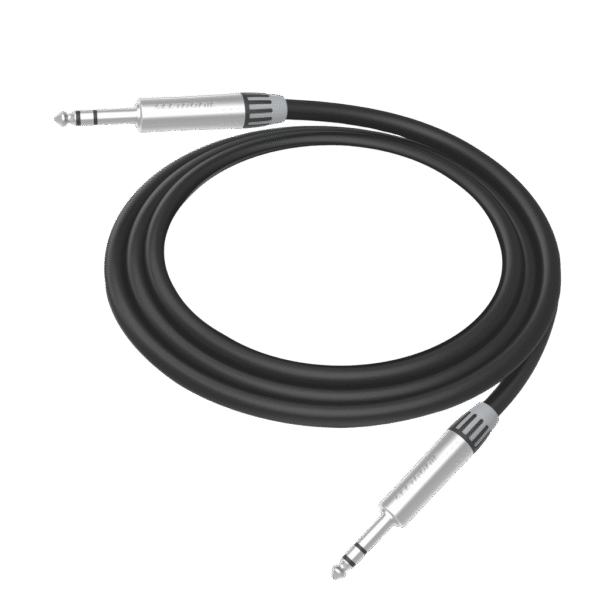 portada_0S1000-441.png Cable de Audio | Plug 1/4 in a Plug 1/4 in Stereo | Carcasa Cromada | Conectores Seetronic | Longitud 3m