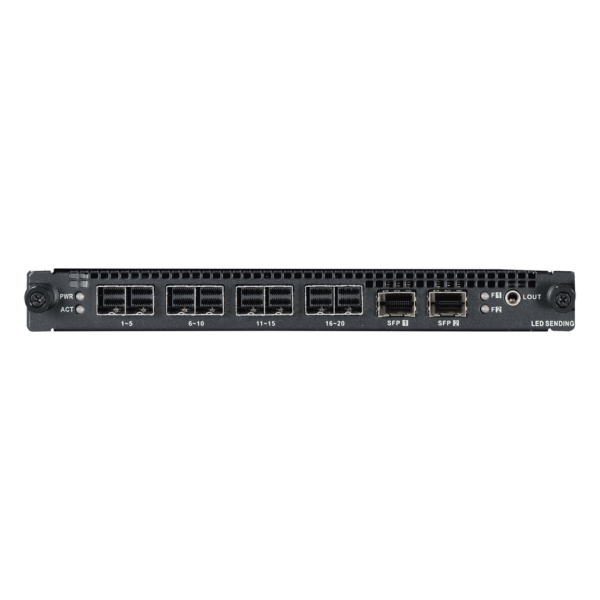 Tarjeta de Salida LED 4 miniSAS / 20 Puertos 1G + 2x10G Óptico / 10.4 MP / Compatible Serie DS-C30S (V2)