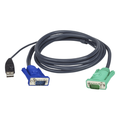 portada_0S1000-518.png Cable KVM | USB con SPHD | 3 en 1 | De 1.8 m