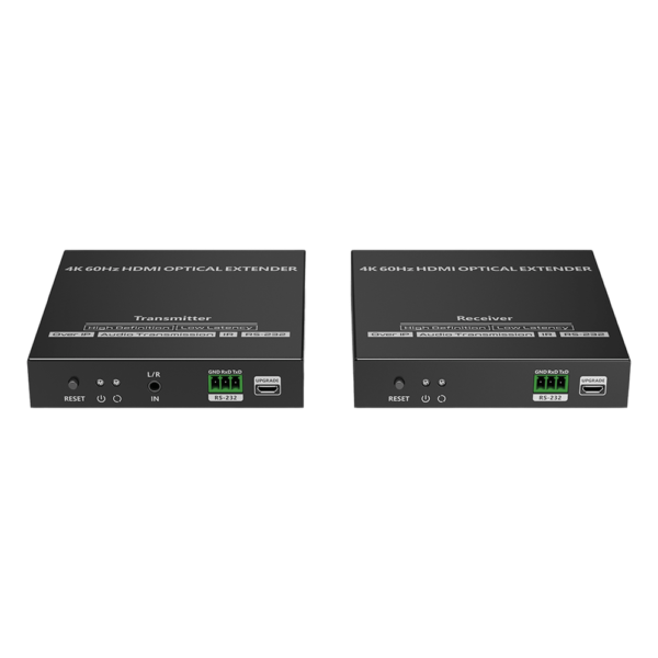 portada_0S1000-527.png Kit extensor por fibra óptica | Hasta 40 kilómetros| 4K@60Hz | con IR | RS232
