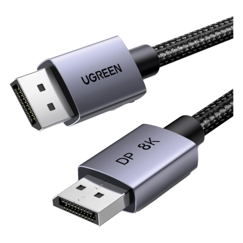 Cable DisplayPort 1.4 | 3 Metros (9.84 Pies) | Resolución 8K@60Hz | Blindaje Interno Múltiple | 3D/HDR+/HDCP | 32.4 Gbps | FreeSync G-Sync | Certificado VESA | Núcleo de Cobre Estañado | Malla de Nylon | Carcasa de Aluminio
