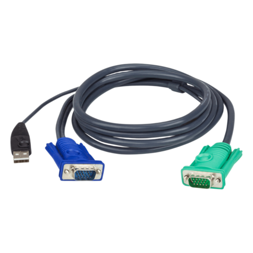 portada_0S1000-731.png Cable KVM | USB con SPHD | 3 en 1 | De 3 m