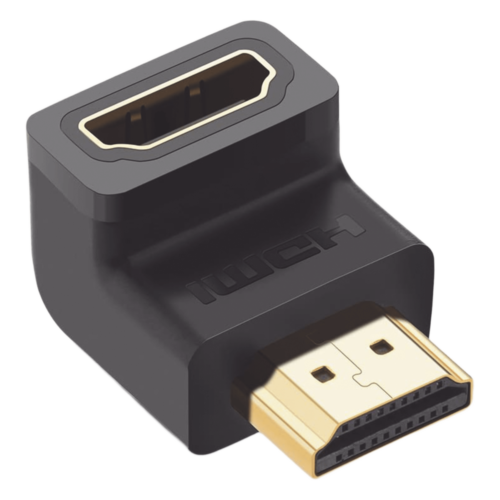 portada_0S1000-863.png Adaptador HDMI de 90 Grados Macho a Hembra / Hacia Abajo / HDMI 2.0 4K@60Hz / Proporciona Flexibilidad Sin Doblar los Cables HDMI