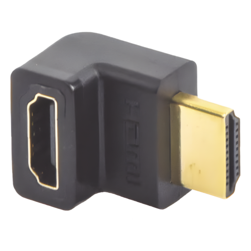 portada_0S1000-864.png Adaptador HDMI de 90 Grados Macho a Hembra / Hacia Arriba / HDMI 2.0 4K@60Hz / Proporciona Flexibilidad Sin Doblar los Cables HDMI