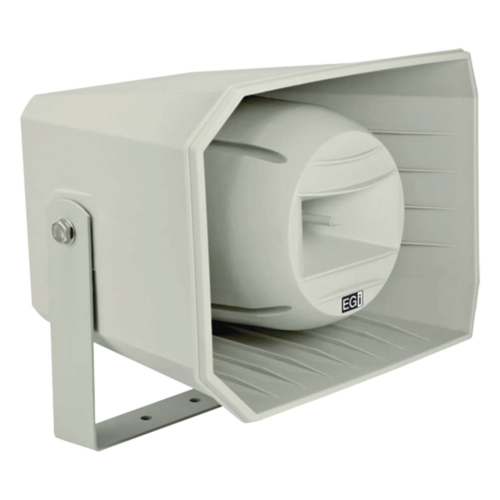 Bocina HiFi PoE Ethernet IP, de 2 vias 30W, grado de protección IP66 Gris Claro