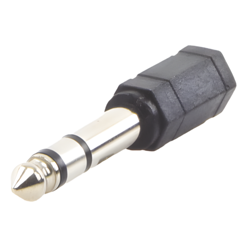Adaptador de audio 3.5mm hembra a 6.3mm macho (Audio estereo)