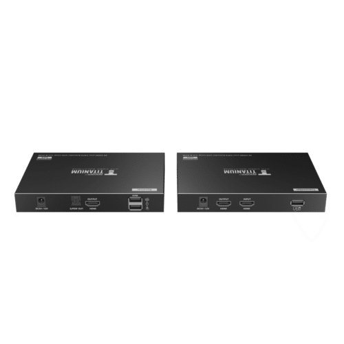Kit extensor KVM (HDMI y USB) hasta 70 metros | Resolución 4K @ 60 Hz | Cat 6, 6a y 7 | IPCOLOR | CERO LATENCIA | HDR10 | Salida Loop | Puerto S/PDIF | Uso 24/7 | Transmite el Video y Controla tu DVR vía USB a distancia.