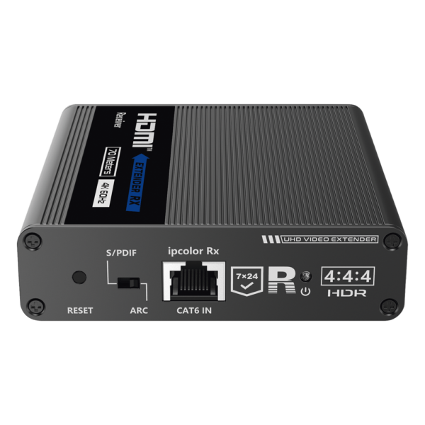 portada_0S1000-933.png Receptor Compatible para Kits TT- 676 / 4K@60Hz con IR / Distancia de 70 Metros / Conexión en Cascada de hasta 10 Receptores con TT676.