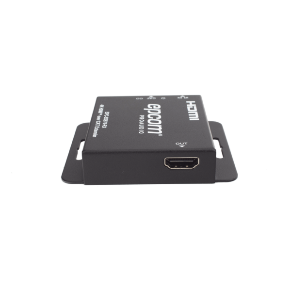 Receptor HDMI Extensor | Compatible con EPC-ED970-TX, EPC-SP914C70-TX y EPC-SP918C70-TX | Transmisión hasta 70 m en 1080p y 40 m en 4K30 | Soporte HDCP 1.4 y DVI 1.0 | Conexión CAT5E/CAT6 | Control IR Unidireccional | Puerto Loop HDMI
